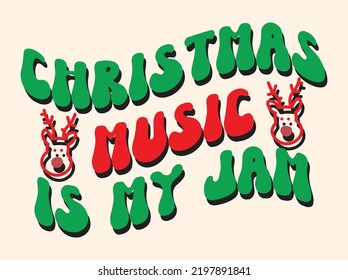 Christmas retro t-shirt design vector file