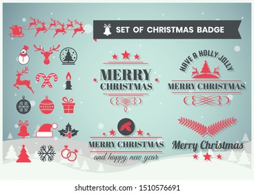 christmas Retro Vector for banner, poster, flyer