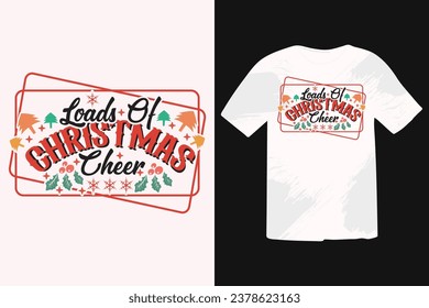 Christmas retro vintage T-shirt Design, Funny Christmas Quotes, Winter Quote, Christmas Saying, Holiday EPS T-shirt