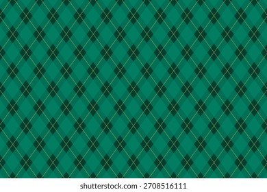 Patrón de rombo de Navidades. Fondo de argyle verde
