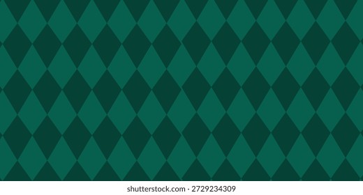 Patrón sin fisuras de rombo de Navidades con textura festiva a cuadros. Fondo de diamante geométrico de argyle verde, ideal para envolver Festiva y Diseños decorativos