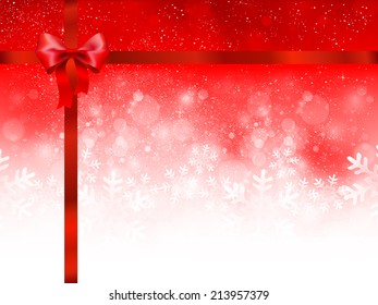 Christmas ribbon background