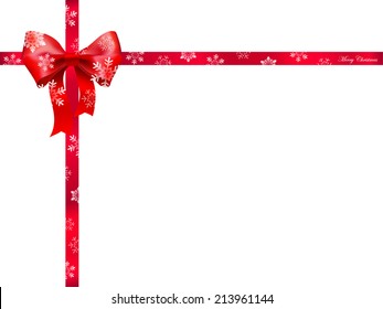 Christmas Ribbon Background