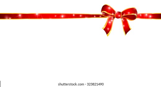 Christmas ribbon background