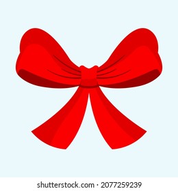 Christmas ribbon decoration banner vector