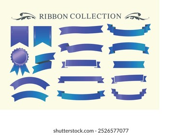 Christmas ribbon design decoration collection