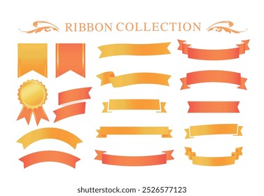 Christmas ribbon design decoration collection