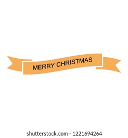 Christmas ribbon with inscription