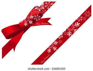 Christmas Ribbon Snow