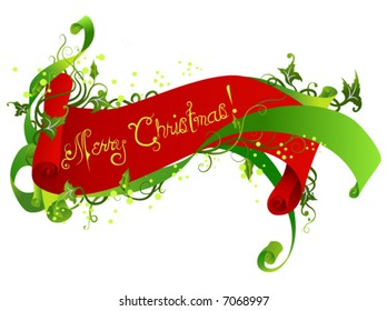 Christmas Ribbon - Vector