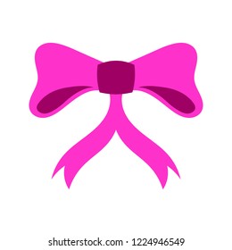 Christmas ribbon vector icon for a gift