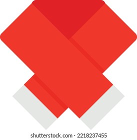 Christmas ribbon Vector Icon which is suitable for commercial work and easily modify or edit it
