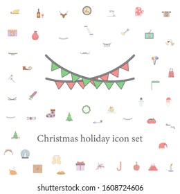 Christmas ribbons colored icon. christmas holiday icons universal set for web and mobile