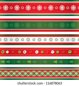 Christmas ribbons set