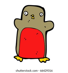 christmas robin cartoon