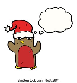 christmas robin cartoon