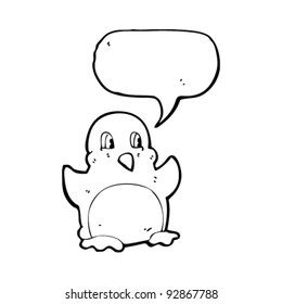 christmas robin cartoon