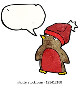 christmas robin cartoon character