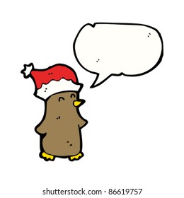 christmas robin cartoon character