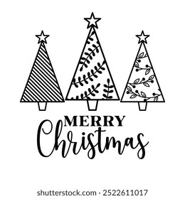 Christmas round front door sign design, Christmas vector illustration 
