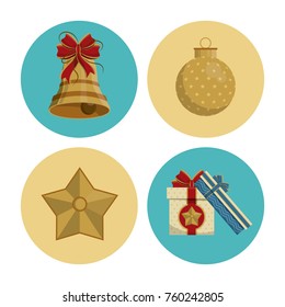 Christmas round icons