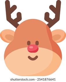 christmas rudolph rudolf deer reindeer red nose santa merry christmas cute