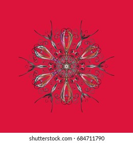 Christmas s. Vector illustration. Magic holiday abstract background with star and falling snowflakes.