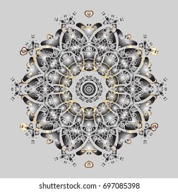 Christmas s. Vector illustration. Magic holiday abstract background with star and falling snowflakes.