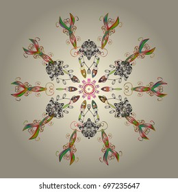 Christmas s. Vector illustration. Magic holiday abstract background with star and falling snowflakes.