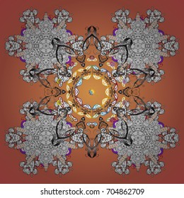Christmas s. Vector illustration. Magic holiday abstract background with star and falling snowflakes.