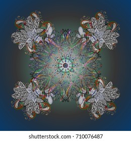 Christmas s. Vector illustration. Magic holiday abstract background with star and falling snowflakes.