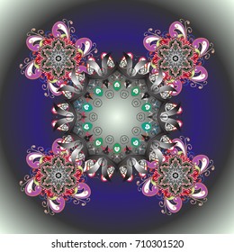 Christmas s. Vector illustration. Magic holiday abstract background with star and falling snowflakes.