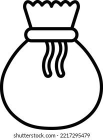 Christmas sack Vector Icon which is suitable for commercial work and easily modify or edit it
