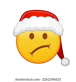 Christmas sad face Large size of yellow emoji smile