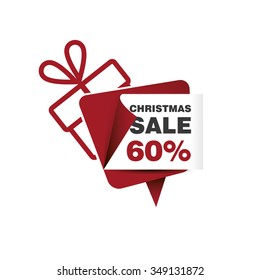 Christmas sale 60% and gift box