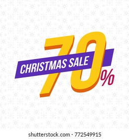 Christmas sale 70% off.
