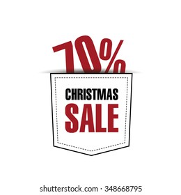 Christmas sale 70% in pocket 