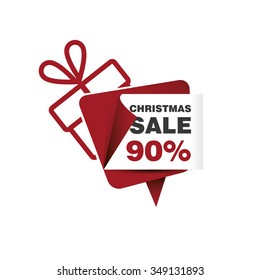 Christmas sale 90% and gift box