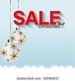 Christmas sale background vector