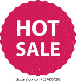 Christmas Sale badge with grunge effect