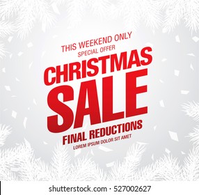 Christmas sale banner