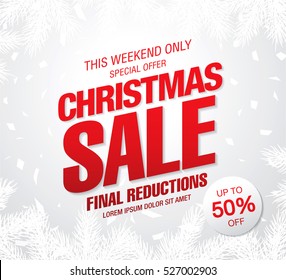 Christmas sale banner