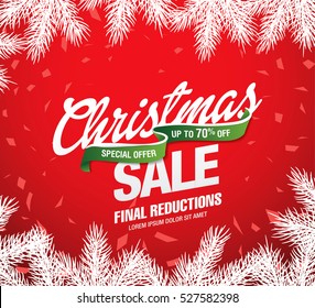 Christmas sale banner
