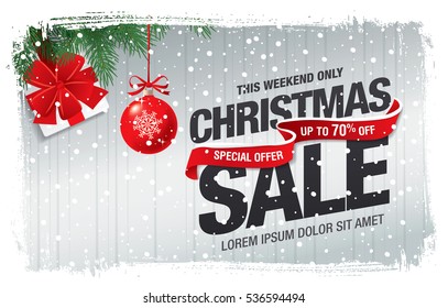 Christmas sale banner