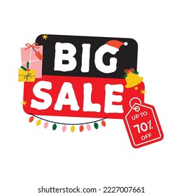 Christmas Sale Banner. Up to 70% percentage off Sale. Discount offer price sign. 
Special offer symbol. Discount tag badge Special Offer Label, Sticker, Tag, Banner, Advertising, Badge, icon.