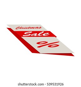 Christmas sale banner. Discount poster. Vector, eps10.
