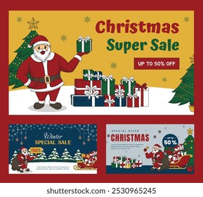 Christmas Sale Banner Template Collection