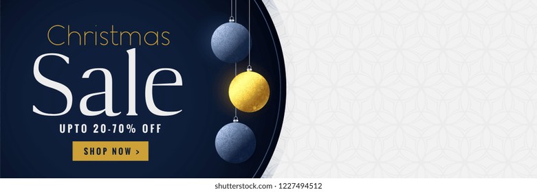 christmas sale banner with text space