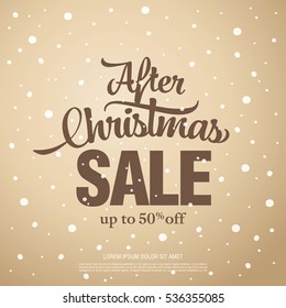 christmas sale banner, vector illustration