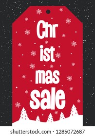 Christmas Sale banner. Winter Holidays sale